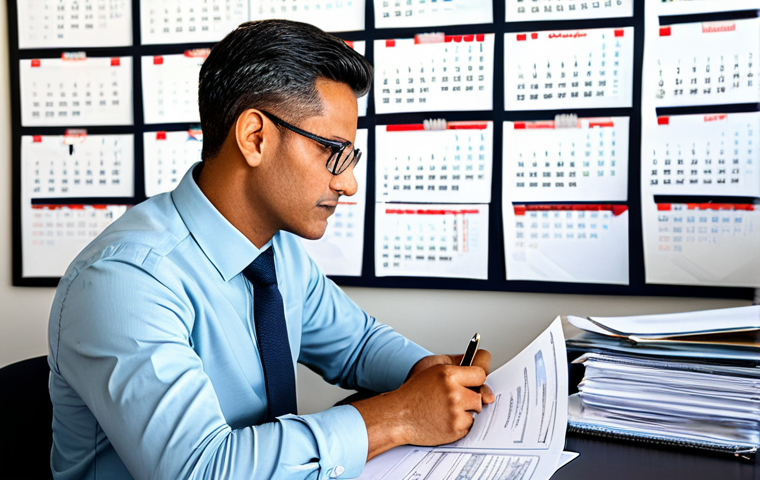 **

"A busy cultural manager at a desk overflowing with documents, wearing a professional but stylish outfit, surrounded by contracts and project proposals, in a well-lit office with a calendar on the wall marking key dates, fully clothed, appropriate attire, safe for work, perfect anatomy, natural proportions, high-quality illustration, professional, family-friendly."

**