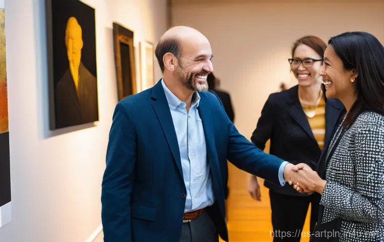 미술문화기획사의 직업 안전성 평가 - **Digital Adaptability in Cultural Innovation:**
    "A dynamic scene in a contemporary cultural hub...