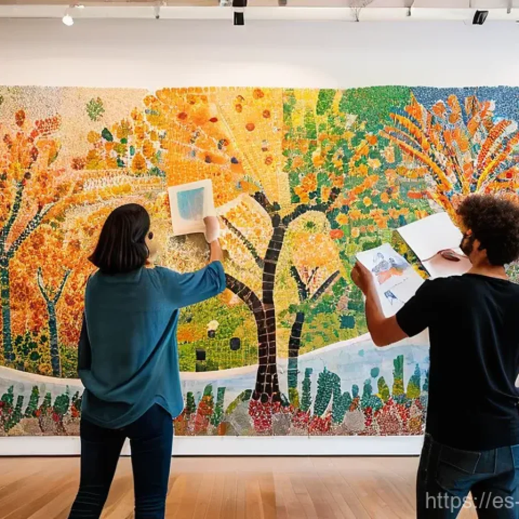 미술문화기획사의 효과적인 팀 빌딩 전략 - **Prompt for a Collaborative Art Workshop:**
    "A vibrant and diverse team of five to six adult co...