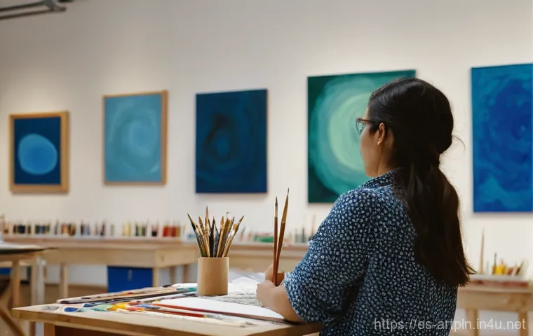 미술문화기획사의 사회적 기여 사례 - **Vibrant Community Art Workshop in a Reimagined Space in Spain**
    A wide-angle, brightly lit sho...