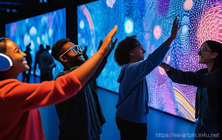 미술문화기획사의 리더십 발휘 사례 - A visionary cultural leader, a woman in her late 30s with a determined and thoughtful expression, st...