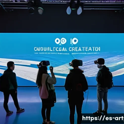 미술문화기획사의 직무 관련 국제 협력 사례 - A vibrant international cultural exhibition hall featuring diverse artists and visitors from differe...