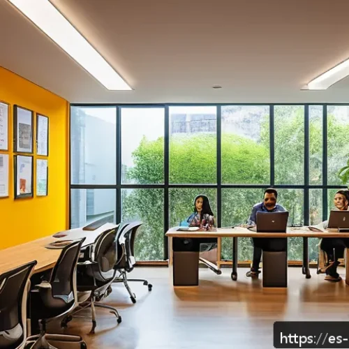 미술문화기획사의 연간 목표 설정법 - A vibrant scene of a multicultural cultural management team collaborating in a modern coworking spac...